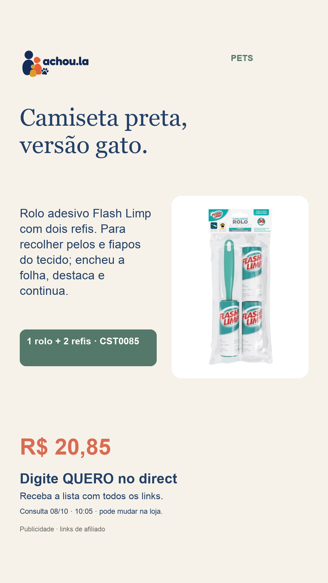 Story do achado PET-003