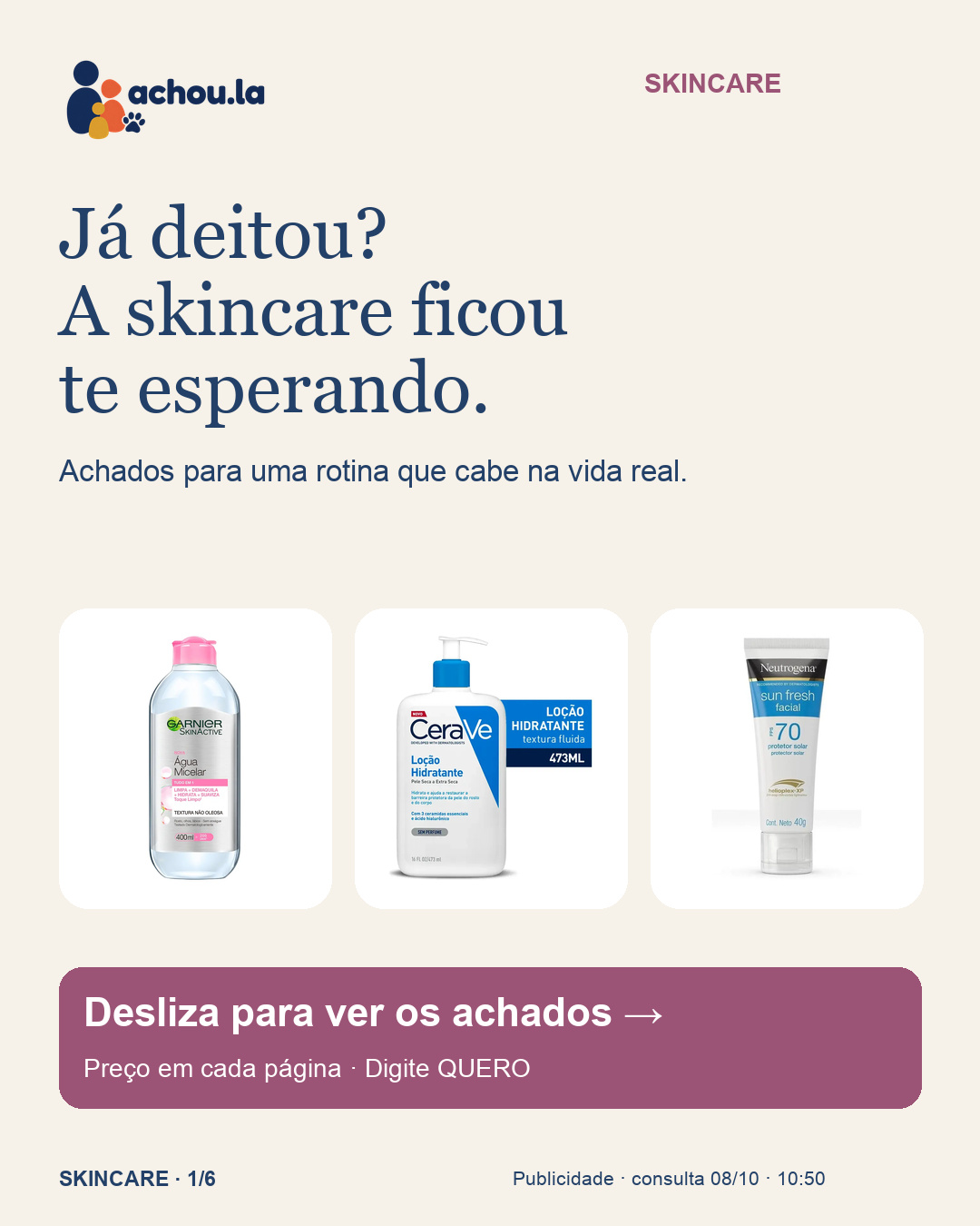 Skincare · página 1